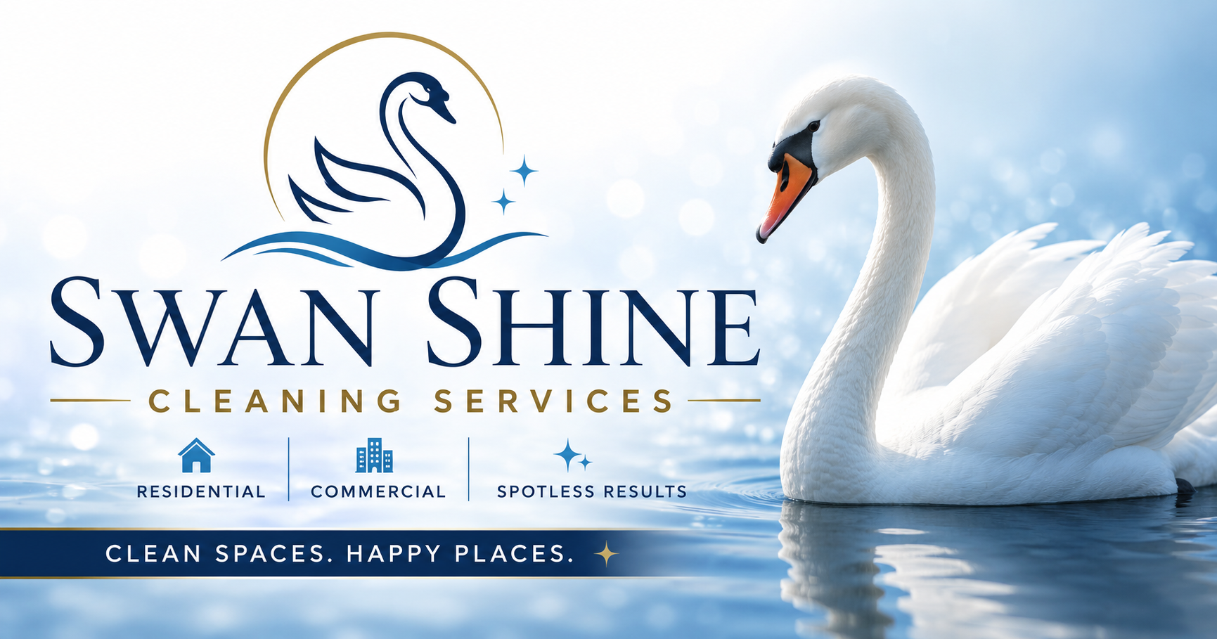 Swan Shine Cleaning Services &mdash; Clean Spaces. Happy Places.